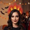 Bequemes Halloween-Haarband Feuerförmig Feuerförmiges Stirnband Cosplay-Party