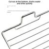 Stainless Steel Wall-Mounted Soap Dish - No-Drill, Drainage Design for Bathroom Organization