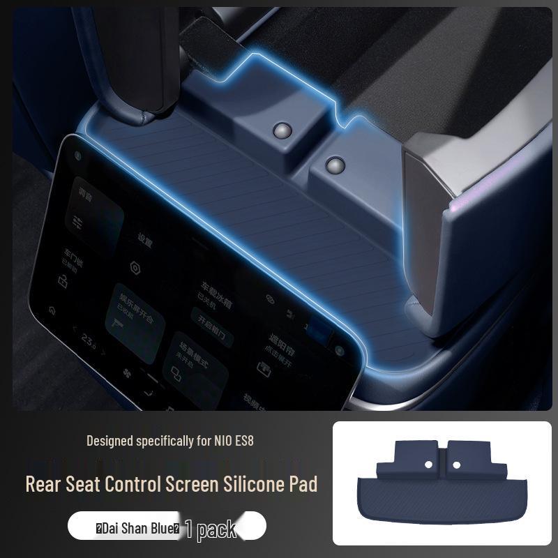 Silicone Anti-Slip Pad for Nio ES8 Rear Control Screen (26 Models) - Rear Armrest Interior Accessory