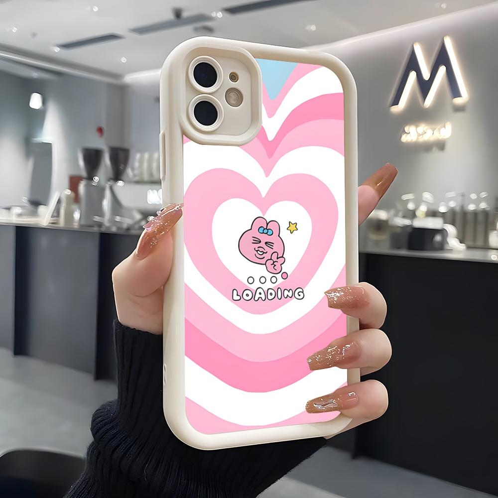 

Funny Opanchu Usagi Phone Case For IPhone Air 17 Pro Max 16 E 15 14 Pro Max 13 12 11 Mini Plus Soft Silicone White Cover iPhone 16 Pro Max