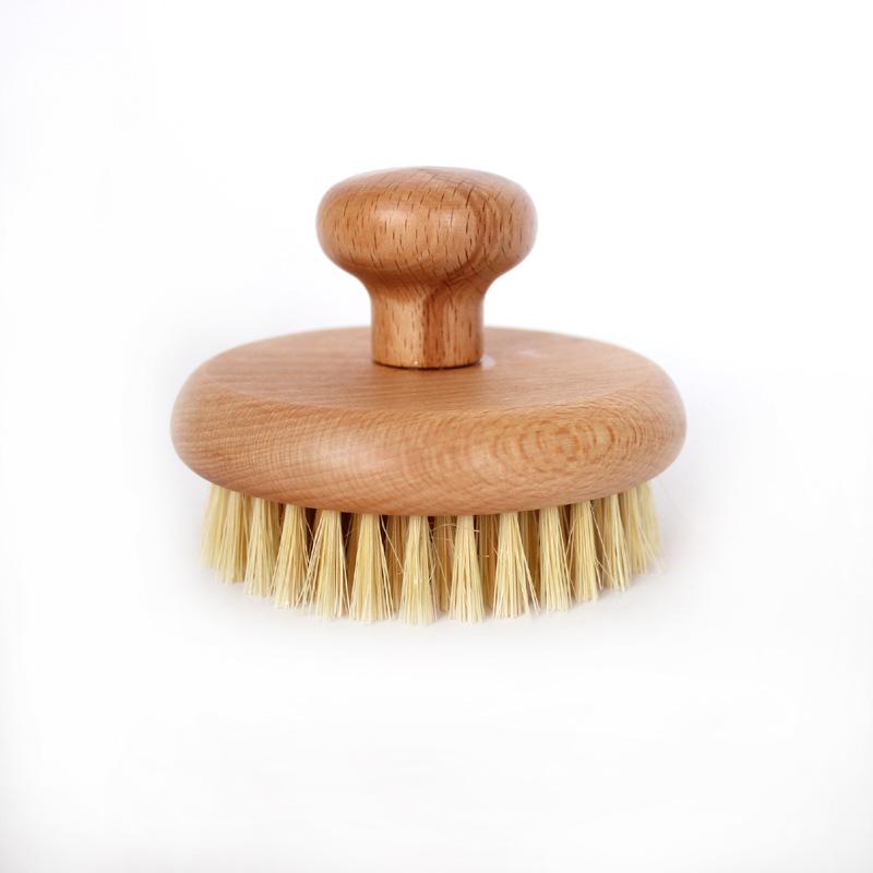 Hot Selling Beech Sisal Cactus Plant Fiber Brush Slimming Massage Brush Bath Brush Bathing Brush Back Rub