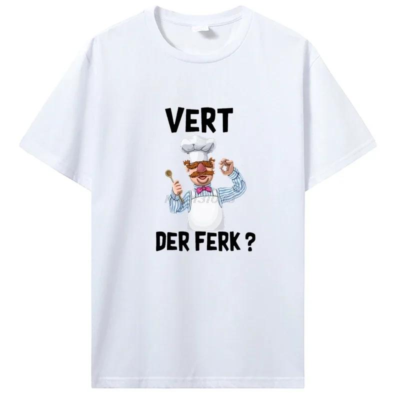 Neues Vert Der Ferk Schwedischer Koch Die Muppet Show T-Shirt Freizeit Fitness T-Shirt Top T-Shirt Damenbekleidung Großes T-Shirt