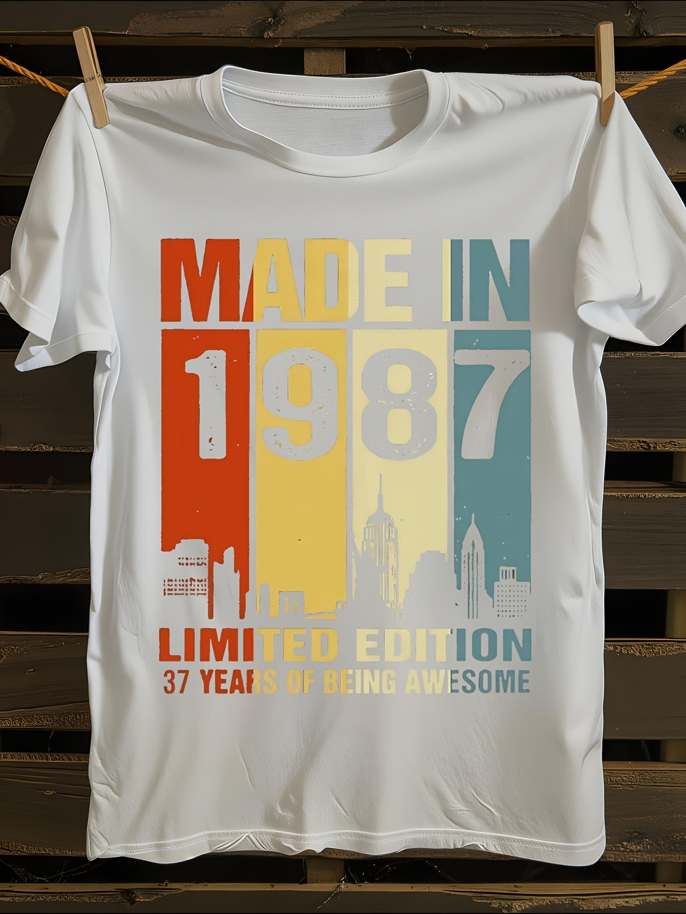Vintage 1987 Limited Edition Retro Graphic T-shirt XL