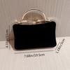 Trendy Party Purse with Detachable Chain Strap Shoulder Bag Handbag Suitable for Formal Occasions  Black