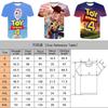 Lebhaftes Toy Story 4 Unisex 3D-Druck Freizeit-T-Shirt für bequeme Sommerkleidung