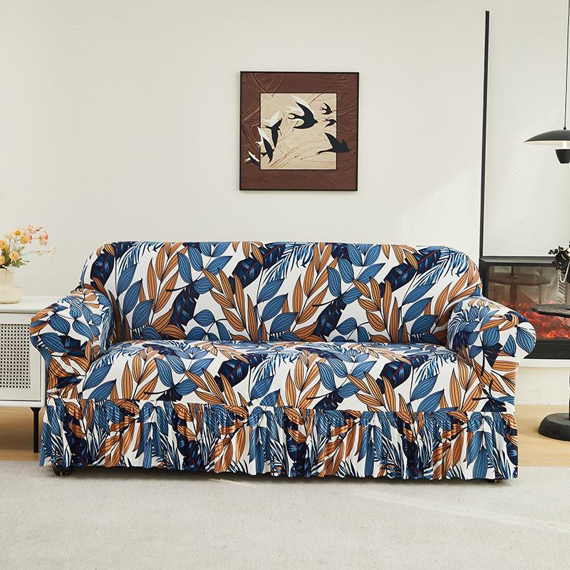 New Sofa Cover One Piece Elastic Universal Cover Two Person Universal Anti Cat Scratch and Dust Proof Sofa All Inclusive Cover