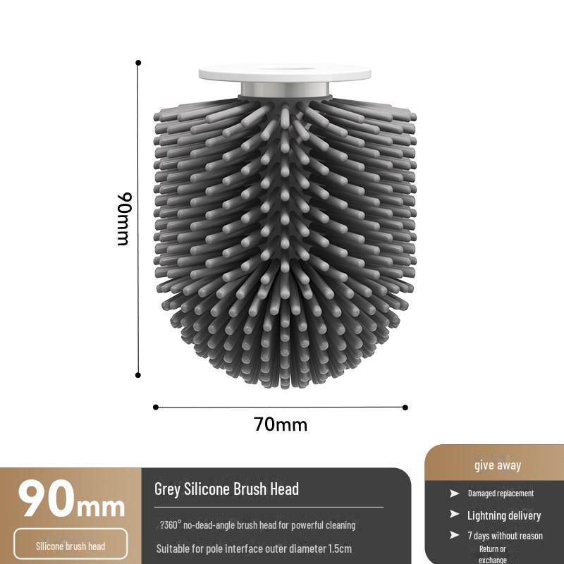 Universal Silicone Toilet Brush for Efficient Bathroom Cleaning
