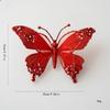 25cm Christmas Artificial Butterfly Sparkling Christmas Hanging Decoration New Christmas Gift