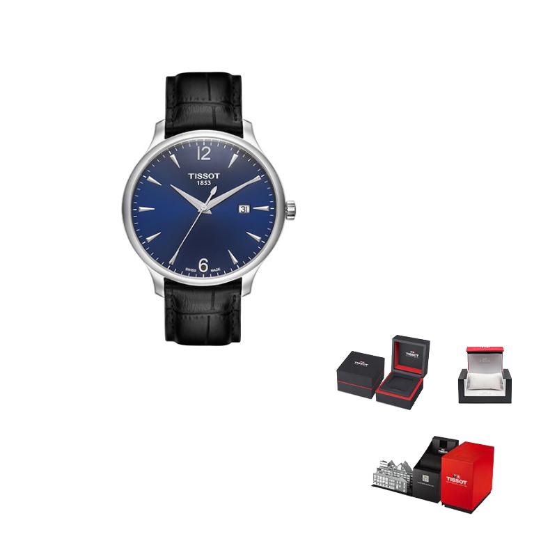 

TISSOT Junya Collection Quartz Movement Men s Watch 42mm Blue Dial Stainless Steel Case Genuine Leather Strap T063.610.16.047.00 Blue Dial