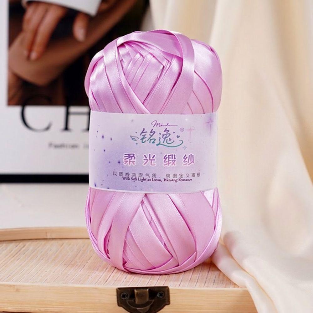 New 80g/ball Metal Yarn DIY Handmade Crochet Yarn Knitting Satin Hand-woven Wire Hand Knitting