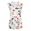 Womens Tank Top V Neck Basic Printed Casual Flowy Sleeveless Deep Side Cut Tops For Women