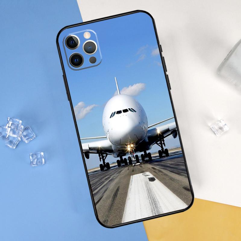 Aircraft Airplane Fly Travel Phone Case For iPhone 15 Pro 16 Pro 11 13 14 Pro Max 12 Mini XR 16 15 Plus 16e Cover Shell