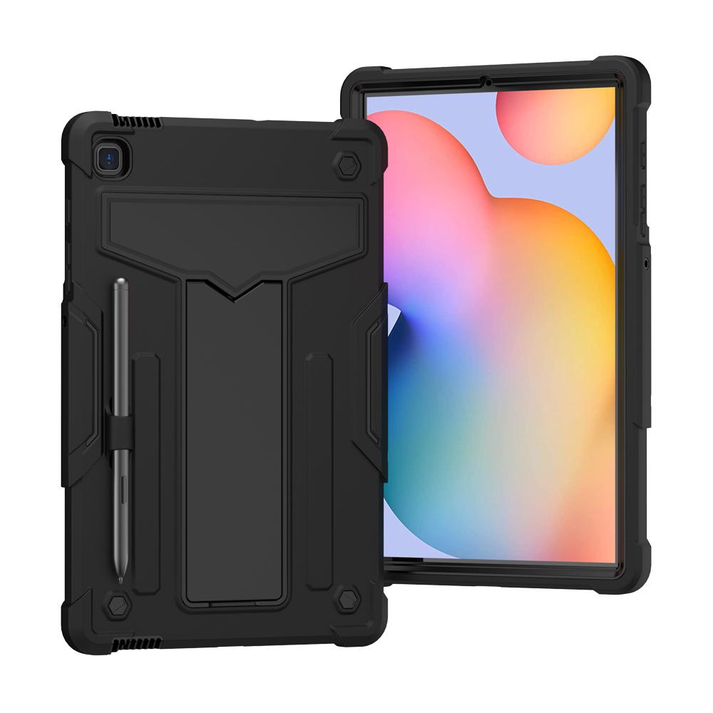 Voor Samsung Galaxy Tab A 10.1 hoes SM-T510 SM-T515 Kindveilige hoes Tablet TPU+PC Schokbestendige standaardhoes voor SM-T510 T515 Tab A10.1 SM-T515