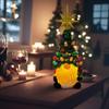 1PC Glowing Dwarf Christmas Tree Gnome Xmas Tree Figurines Statue Ornaments Creative Desktop Decoration Crafts