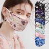 Maschera in Cotone Lavabile Antivento da Donna - Forma a Pesce/Foglia di Salice, Antipolvere, Traspirante, Protezione dal Freddo, Autunno/Inverno.