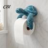 Double Ply Toilet Paper Dispenser Roll Holder, Turtle/Shark Design, Wall Mount Bathroom Holder Decor, Easy Install Durable 3D Printed Rack