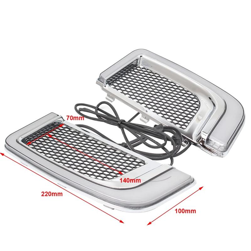 NEW-LED Fairing Grille Turn Signal Lights For  Touring Street Electra Glide Tri Glide FLHTK FLHTCU FLHTKSE Motorcycles