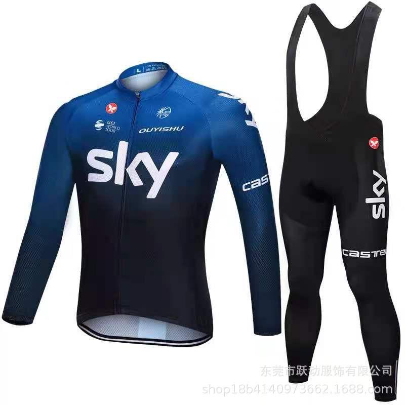 Men Women Long Sleeve Cycling Jersey Breathable Mountain Road Bike Apparel Riding