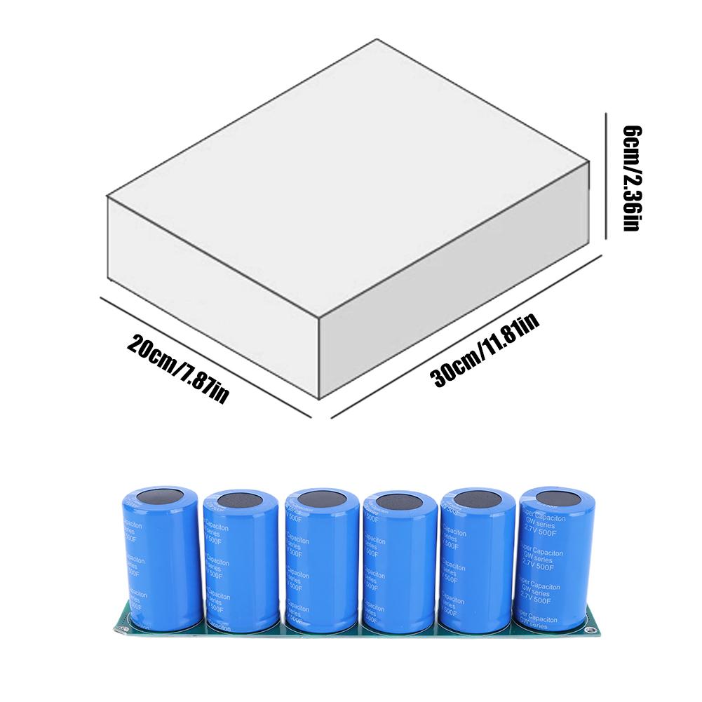 Farad Capacitor 16V 83F Automotive Capacitor with Protection Board Electronic Rectifier Battery Accessories