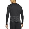Nike Dri-FIT UV Run Division Miler Large Logo Quick-Dry Breathable Long Sleeve Running Shirt Men Tops Black DD6000-010