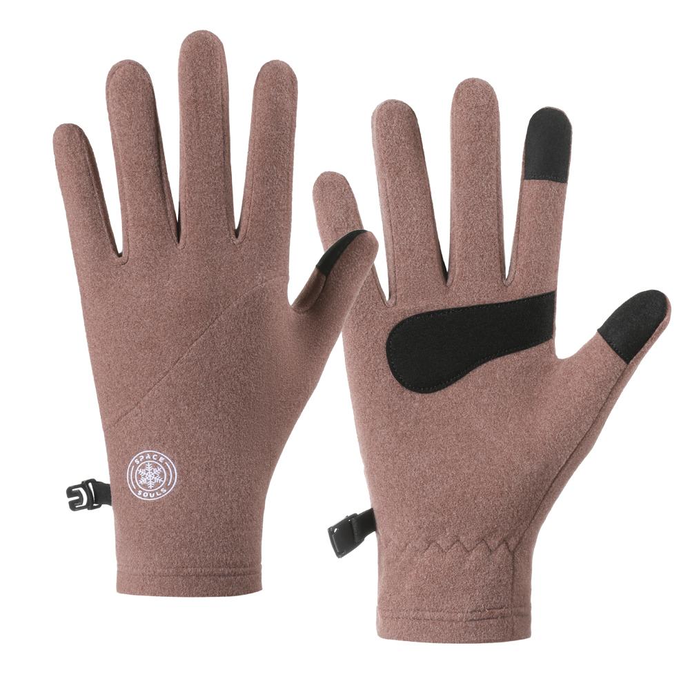 

Winter Warm Ski Glove Lining Soft Touch Screen Gloves Unisex Outdoor Cycling Running Gloves Lady Cold-proof Gloves темно-красного