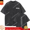 T-shirt Vintage Lavate Band Rap PNL Tour 2017 Famosi Le Monde Chico Album T-shirt Uomo Donna Hip Hop Moda T-shirt Oversize