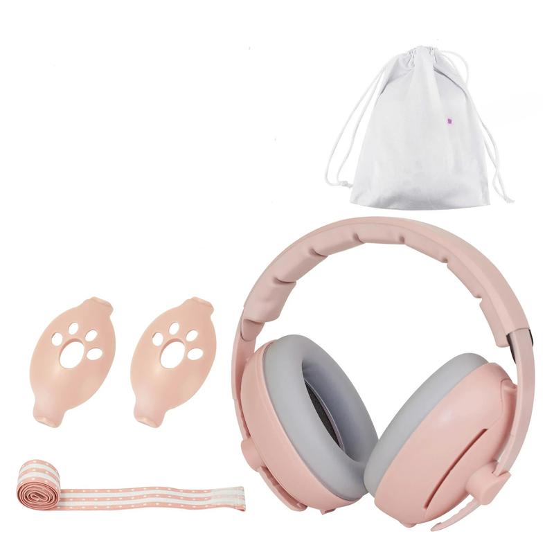 2-in-1 Baby Ear Protection Noise Cancelling Headphones Convertible Design Noise Reduction Earmuffs for Infant Improves Sleep