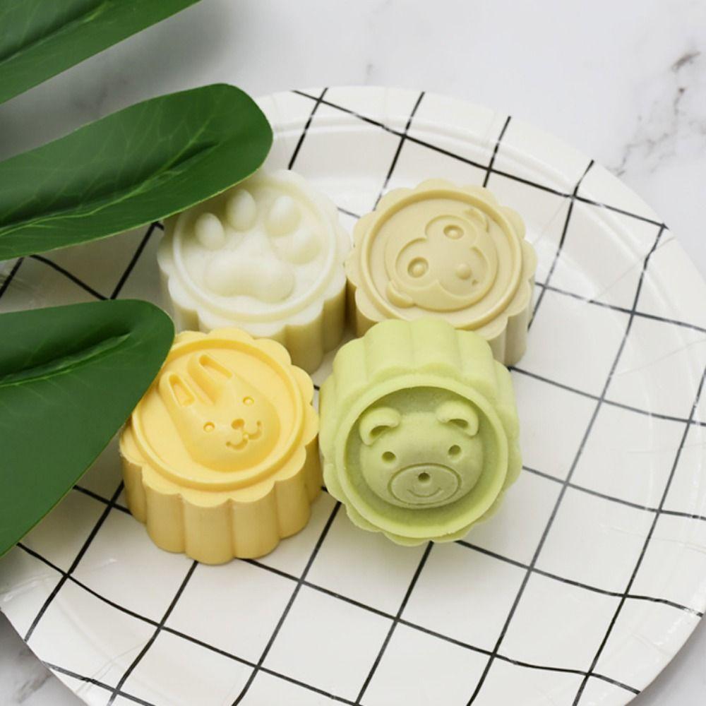 Soft Panda Claw Mooncake Mold Cartoon Animal Pastry Mold  Mid- Autumn Festival