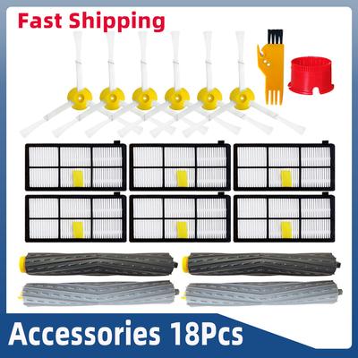 Spare Parts For iRobot Roomba 800 900 Series 860 880 890 960 965 981 980 Robot Vacuum Cleaner Main Side Brush Hepa Filter Wheel