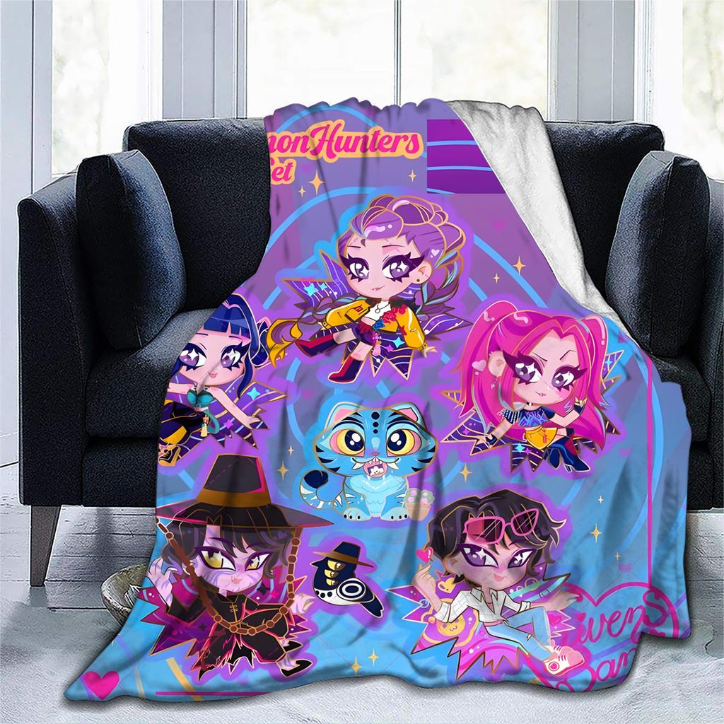 Flannel Digital Printed Blanket Conditioning Blanket Sofa Blanket Girl Gift