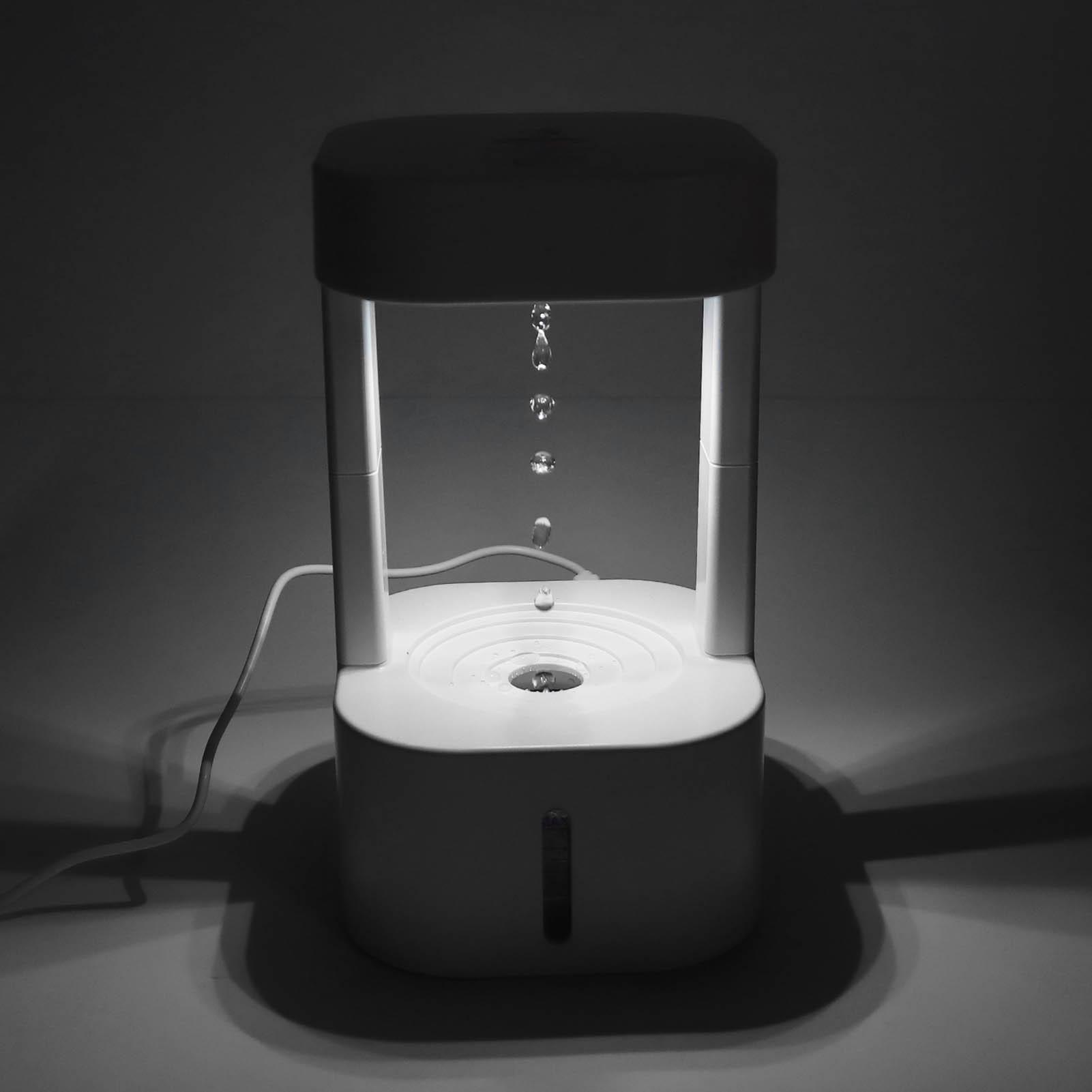 

Увлажнители воздуха с водяным туманом, бытовые, подключаемые, бесшумные, 580 мл, антигравитационный увлажнитель с капельками воды, увлажнитель для спальни, офиса, комнаты