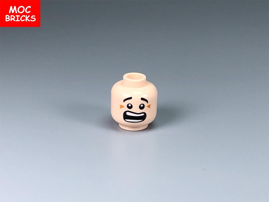10pcs MOC Bricks Male and Female Figure Head Face Expression DIY Mini Dolls Model Building Blocks Educational Toys