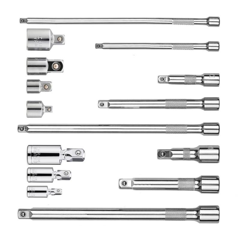 Reliable Socket Extension Set Efficient Steel Extension Bar Set Multiple Size for Vehicle Maintenance Furniture Assembly