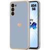 Case for Samsung Galaxy A54 5G - Blue - Liquid Silicone - Love Pattern - Shockproof Protection - Slim Design