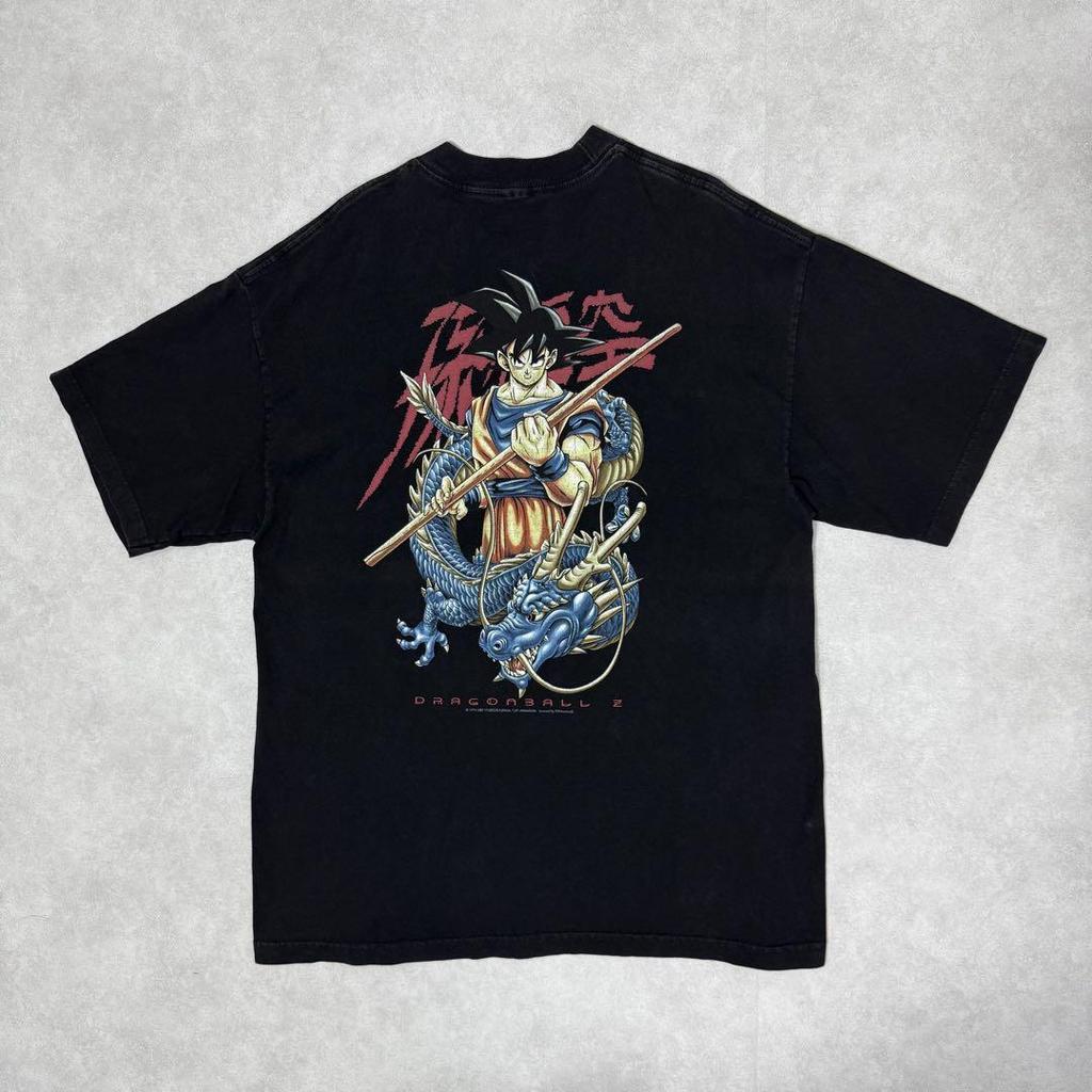 [USED] Vintage 90s Dragon Ball Z Son Goku Anime Shirt, Black, 11