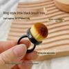 Ring-Style Soft Bristle Nail Art Dust Brush