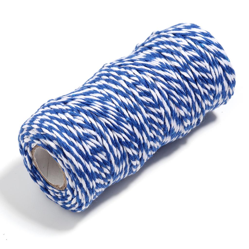 100M/Roll Cotton Cord Baker Twine Colorful Cotton Twine Macrame Cords String DIY Christmas Gifts Packing Home Textile Decoration