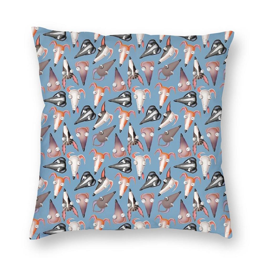 Greyhound Semaphore Whippet Sighthound Dog  Square Pillowcase Pillow Cover Cushion Throw Pillow for Home Sofa Living Room
