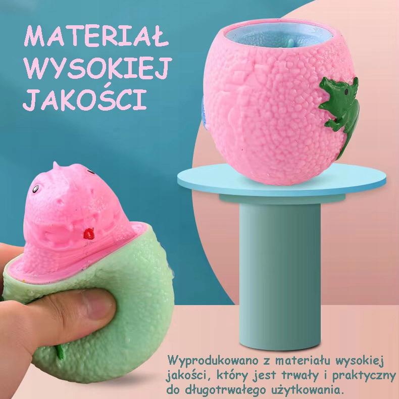 Dinozaur Jajko Squishy Antystresowy Gniotek Wyciskany Relaks Sensoryczny