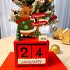 Christmas children's gift decorations creative wooden calendar tabletop ornaments gifts front desk scene decoration