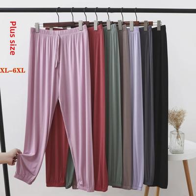 Pumphose mit hoher Taille und weitem Bein für Damen – leichte Modal-Leggings für Übergrößen, Sommerhose gegen Mücken