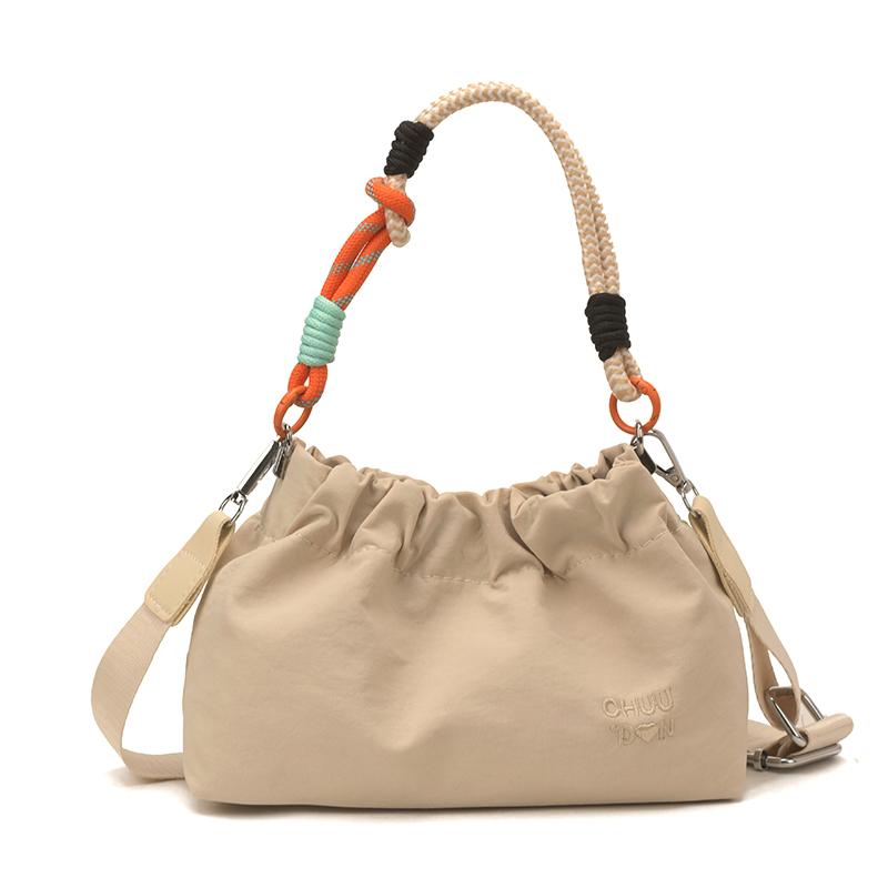 

Casual Fashion Women Single Shoulder Crossbody Bag 2026 New Style Nylon Dumpling Shape Mobile Phone Bag Commuting Small Backpack