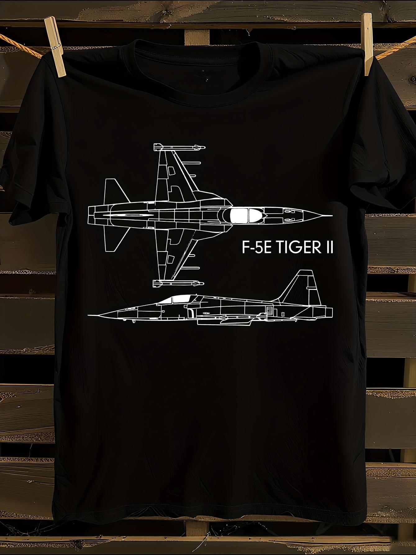 F-5E Tiger II Fighter Jet Plane Graphic T-shirt XXXXL
