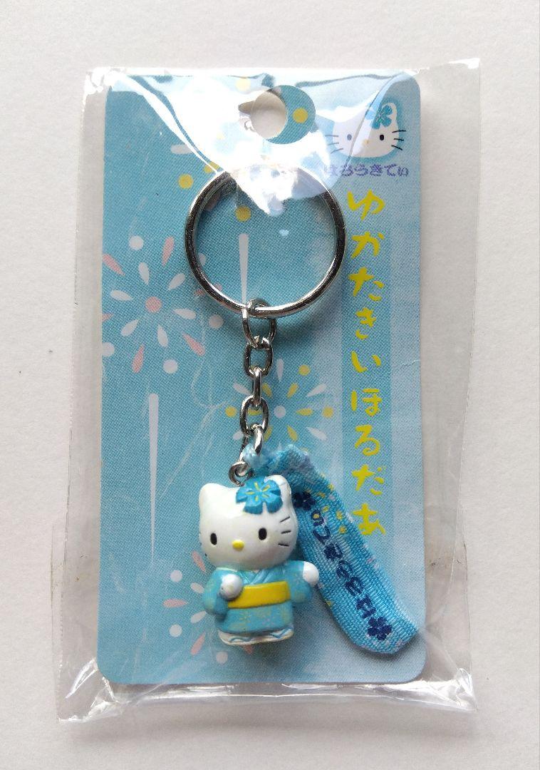 

[USED] Hello Kitty Fireworks Yukata Kitty Keychain