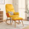 Day and Night - Day and Night Rocking Chair with Footrest Mustard Yellow Fabric