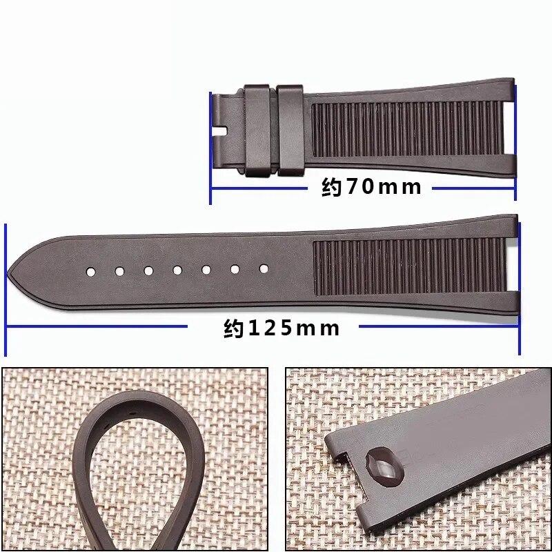 BKUANE Gummi-Silikon-Uhrenarmband Für Patek Philip Produktbild-Vorschau 9