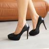 Platforma Damskie Wysokie Obcasy Czółenka Buty Eleganckie Czarne Złoto Srebro Zielony Obcasy Dance Party Ślub Biuro Buty Damskie
