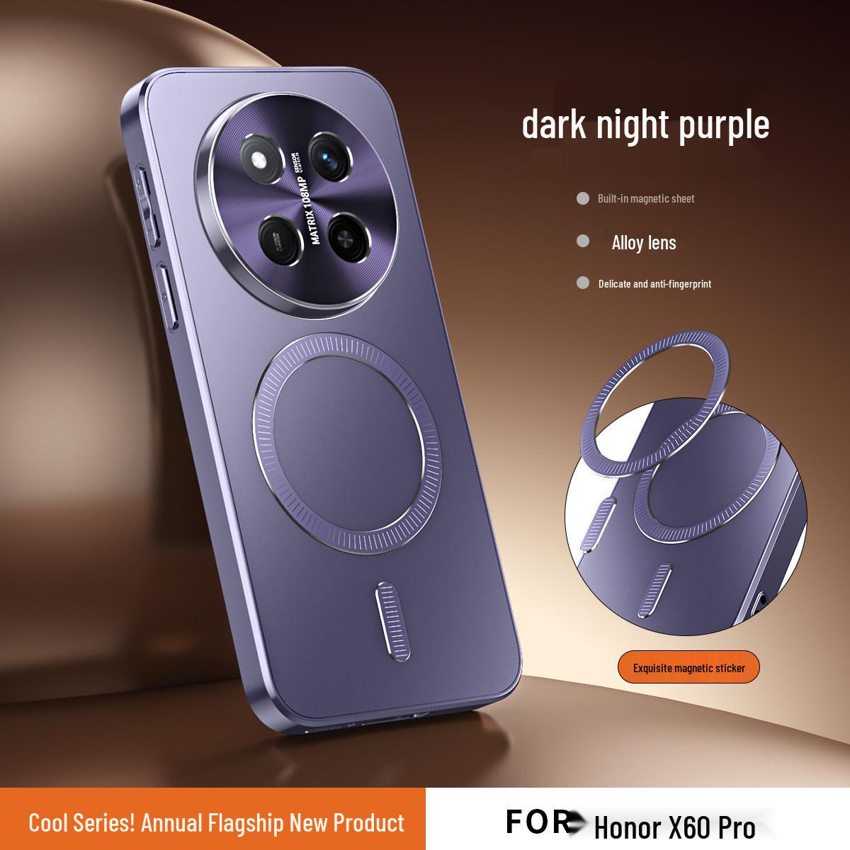 

Magnetic Wear-Resistant Phone Case for Honor X60 Pro & Magic7 Lite: All-Inclusive, Scratch-Resistant, Drop-Proof, Unisex Honor X50
