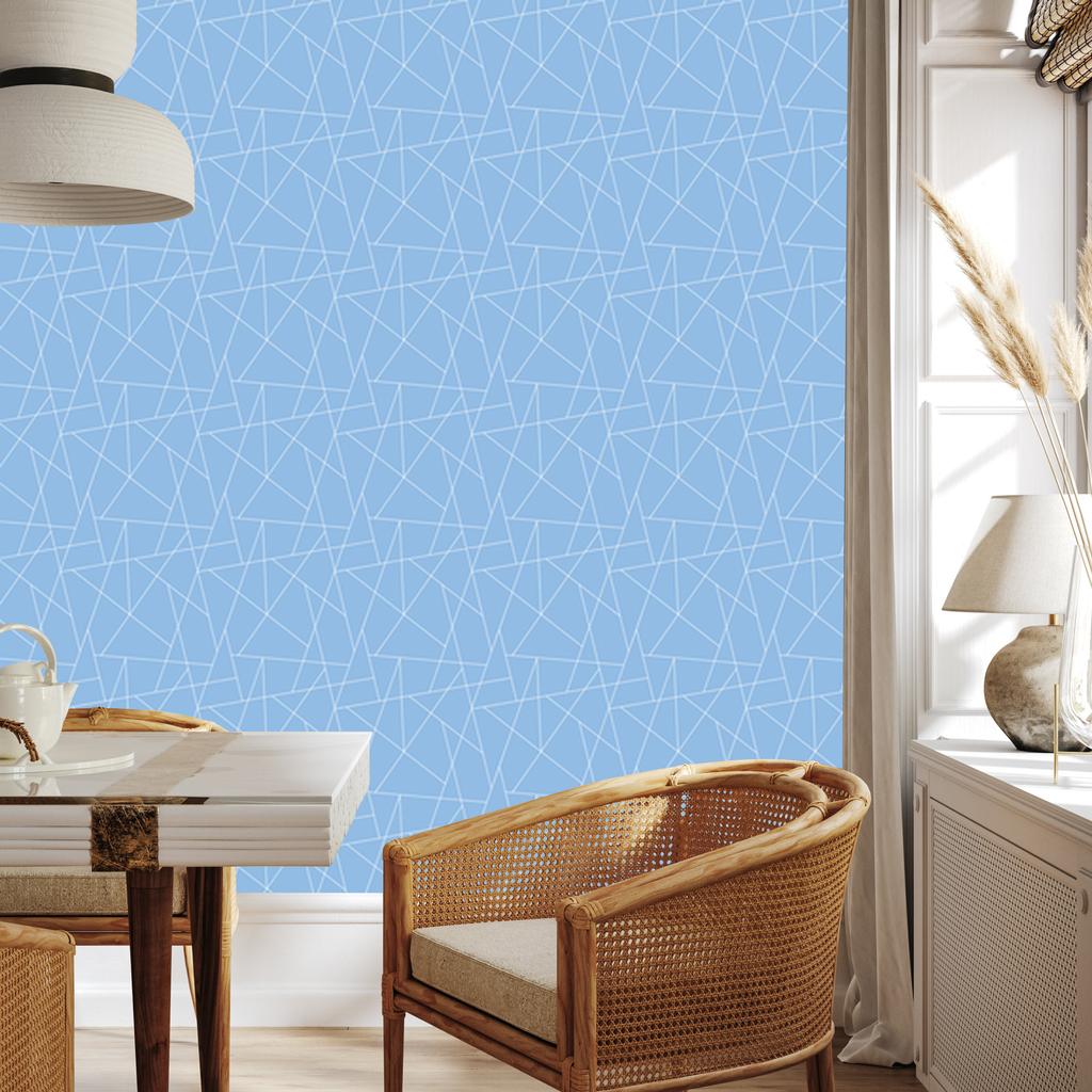 Wallpaper Geometric Pattern Azure Background, Azure Center 50x1000