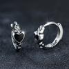 1 Pereche Cercei Hoop Email In Formă de Inimă cu Design Creativ pentru Femei Bijuterii de Modă Cadou
